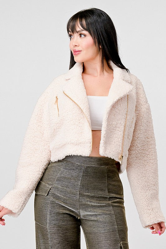 Coco Cropped Jacket (Cream)