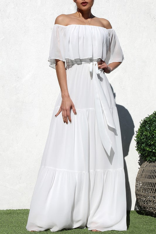 Hadley Maxi Dress (Off-White)