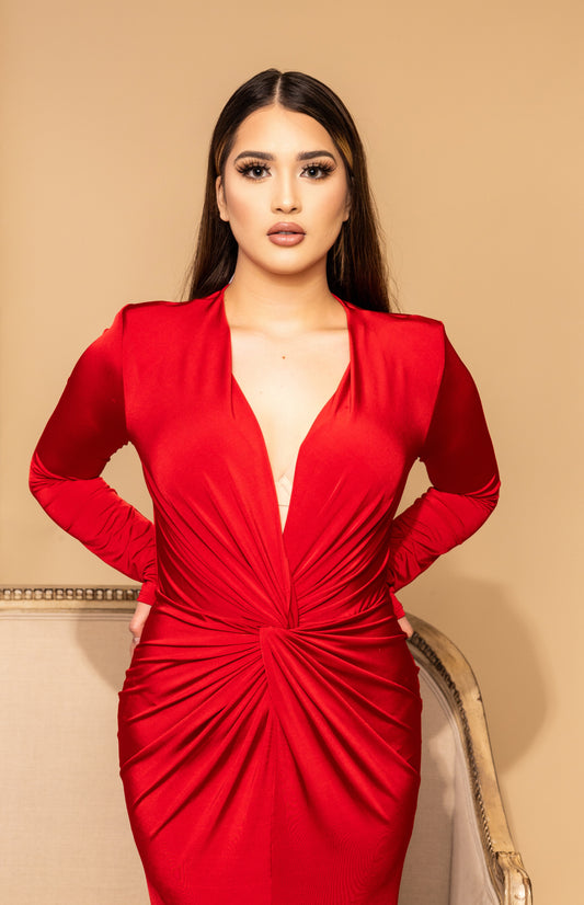 Rita Maxi Dress (Red)
