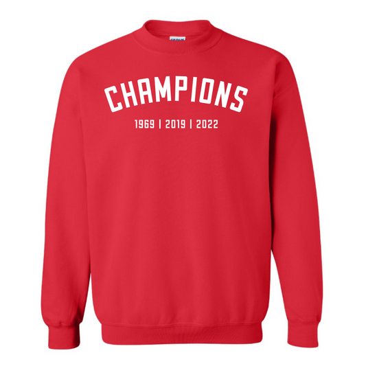 Champions Crewneck Sweatshirt (Red)