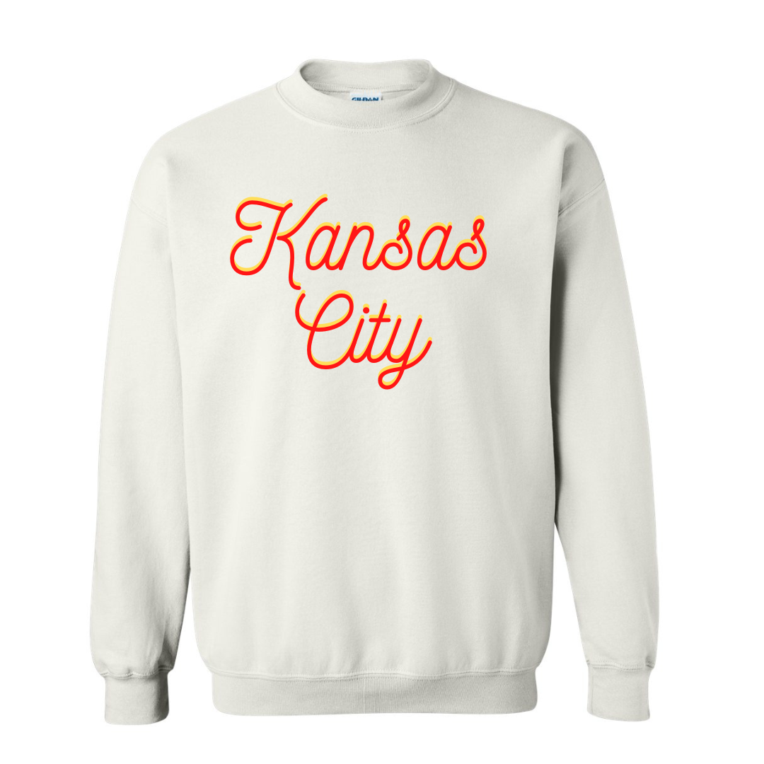 Kansas CIty Crewneck Sweatshirt (White)