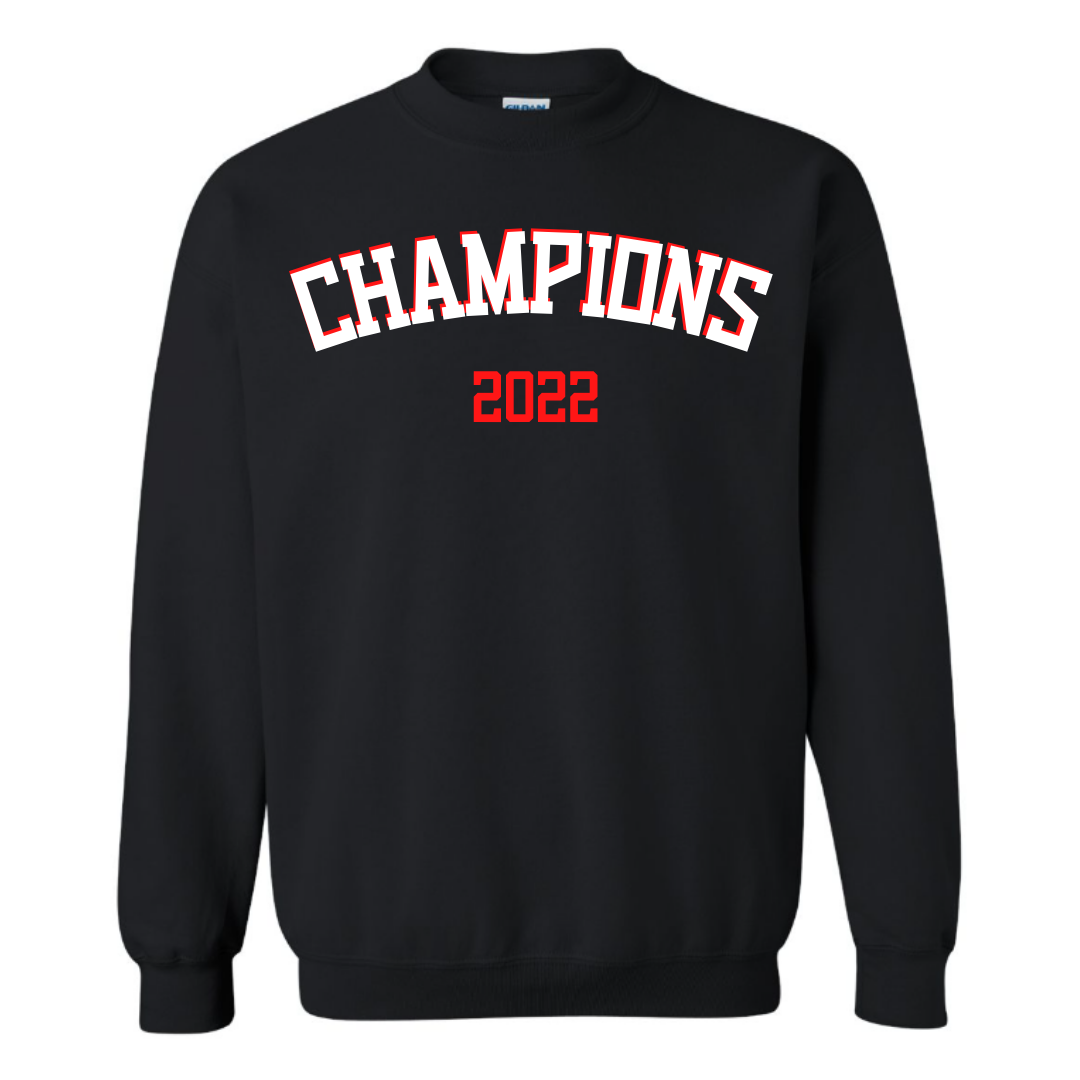 Champions 2022 Crewneck Sweatshirt (Black)
